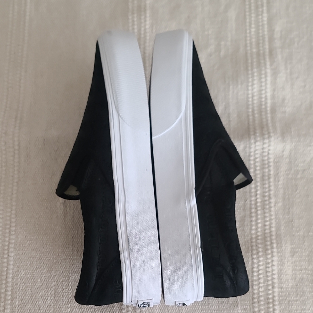 Vans Leather Black Slip-On Sneakers - Picture 6 of 8